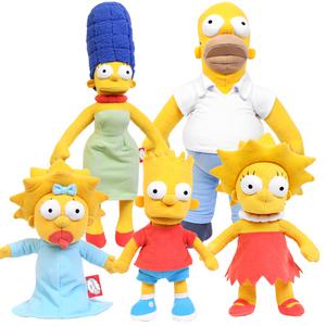 심슨 인형 패밀리 호머 마지 바트 리사 매기 가족 캐릭터 봉제 애착 인형