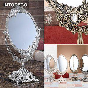 [인투데코]화장대 탁상 양면 거울 국내제작 로즈스타(중) 색상 4가지