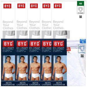 [BYC]순면100%남성백색면스판삼각팬티10종BYC2212