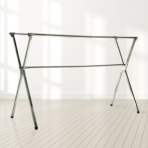 스텐레스 접어서 보관 X자형 이불건조대 빨래건조대 길이조절 초대형 빨래걸이