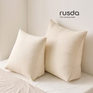 루스다 순면 삼각 등받이 쿠션 기본형 대형 허리 목 베개 빈백