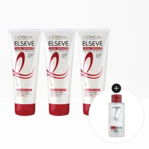 [로레알파리]토탈 리페어 미라클 헤어팩 170ml 3개+샴푸 미니 100ml(랜덤)