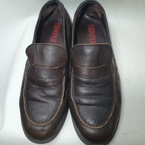 캠퍼로퍼구두275-80진밤색중고명품최상급