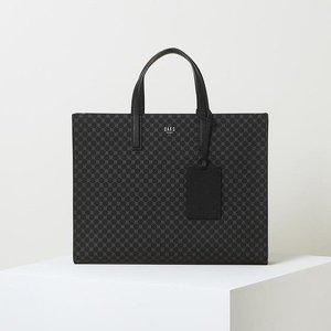 [닥스](센텀시티점)DBBA0E601 [LOUIS BRIDGE]블랙 로고패턴 가죽 라지 토트백