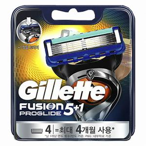 질레트 면도날 퓨전 5중날ㅣ프로글라이드 매뉴얼 (4입)