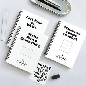 인디고 기본 A5 스프링 노트 (라인,모눈,무지)