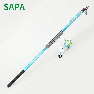 [SAPA]싸파 전천후 에메랄드 원투 세트 270 바다 민물 낚시 원투대 + 릴 구성