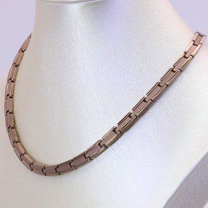 [큐케어]사노피아 게르마늄 티타늄 자석 목걸이 사노디아 (핑크골드)