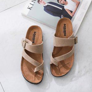 [기타]갓슈 샤모 크로스 코르크 쿠션 커플슬리퍼