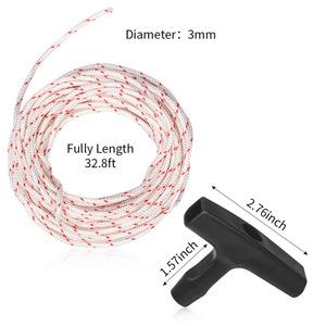 예초기 엔진 시동 스타터 폴리 당기는 끈 줄 로프 핸들 손잡이 부품 잔디 벌초 잡초 제거