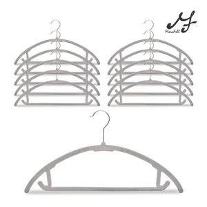 모라펠 회전형 라운드 벨벳 매직 행거 논슬립 옷걸이 50P