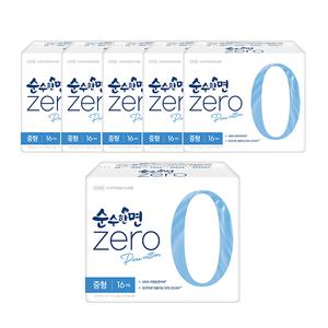 순수한면 제로 날개형, 중형, 16매, 6개