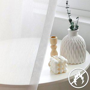 [메종텍스타일]링클 난연사 이음선없는 광폭 속지 방염커튼 기본핀형