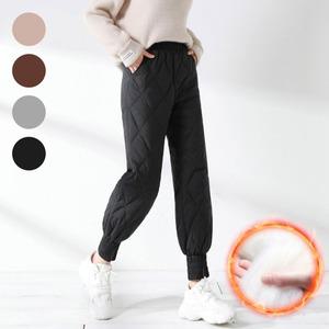 솜바지 누비 바지 기모 조거 누빔 겨울 방한 패딩 팬츠