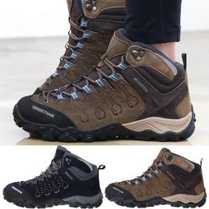 레오파드 남성 여성 하이탑 가죽 방수 등산화 트레킹화 운동화 워킹화 신발