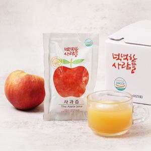 국산 사과 100% 생 사과즙 100ml x 30포 / 넉넉한 사람들 착즙