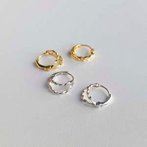 실버925 꽈배기 두줄 꼬임 언발 원터치 링 귀걸이 유니크 심플 이어링 은귀걸이