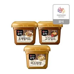 [청정원]청정원 된장450g 3종(미소/조개/고기) 4개 골라담기