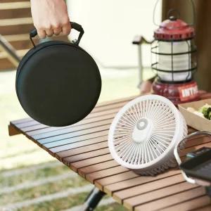 텀스 휴대용 LED 무선 대용량 배터리 캠핑 선풍기+파우치