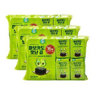 지도표성경 지도표 성경김 아보카도 맛난 김 4gx16봉x3개(총48봉)