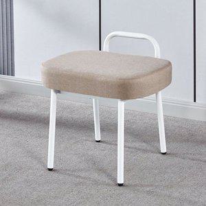 인테리어 푹신한 화장대스툴 낮은 미니의자 패브릭 스툴의자