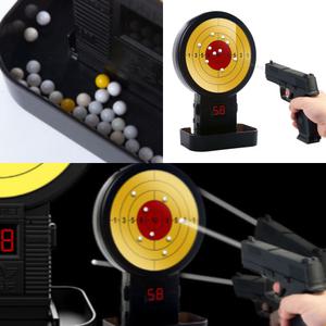 점수 자동집계 전자과녁 1P 튐방지 젤타입표적 사격연습 비비탄 권총 슈팅게임