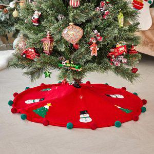 [모던하우스] 크리스마스 트리스커트 80cm 메리레드