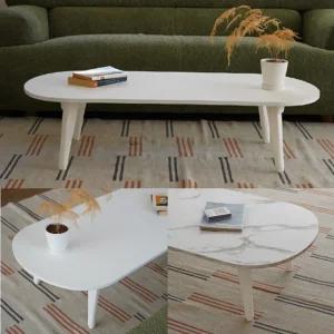 아소르띠 국산 라운드형/타원형 6단 접이식 좌식 테이블 라운드형 식탁 거실 소파 커피 좌탁 밥상