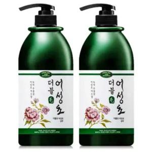 [에덴필드] 어성초 한방 추출물 두피케어 대용량 샴푸 1000ml 2개 / 모발 강화 약산성