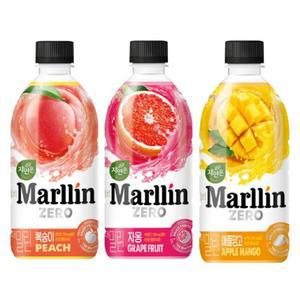 [웅진] 더 말린 제로 500ml 3종 / 자몽 5 + 애플망고 5 + 복숭아 5 / 총 15개