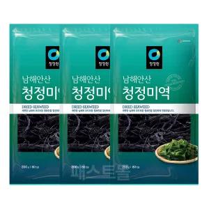 청정원 남해안산 청정미역 200g 3개