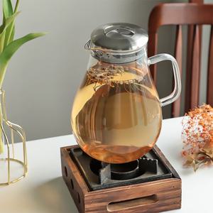 내열유리 티포트 2L 직화 유리주전자 티팟 물병