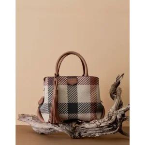 [갤러리아] DCBA3F682W2 닥스 브라운 빅하우스체크 토트백