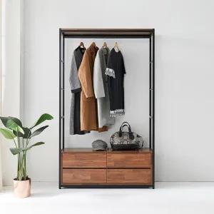 이브 시스템 드레스룸 2단 서랍 행거 1200 착불