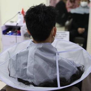 [HY컴퍼니] 미용실커트보 염색 이발 파마 어깨보 받침대 가운