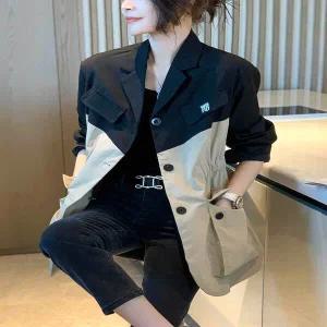 [플로레센스] 라인스트링트렌치자켓