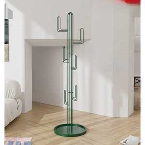 원룸 의류 그린 상품 선인장스탠드행거 철제 걸이 드레스룸