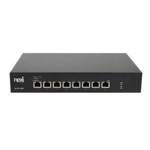 10G 멀티 기가비트 스위치허브 8포트 허브랙 마운트 인터넷 랜선분배기 스위칭 공유기 나스 서버 연결