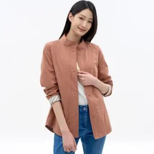 [지센][지센] 하이넥 사파리 코트 LCCAN223_OR