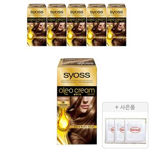 사이오스 올레오크림 1B 크리스탈베이지, 6개 + 증정(염색키트, 3개)