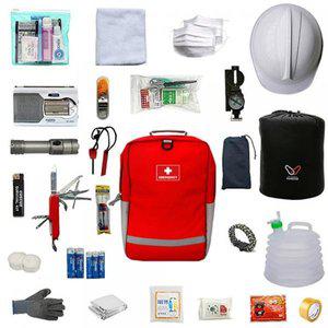 [제이큐]지진대비 생존배낭 풀세트 재해 재난 대비 /지진 물품키트 용품26종