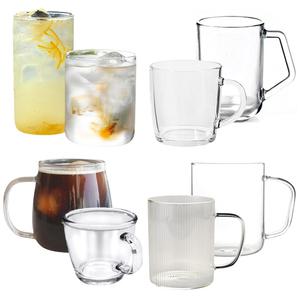 내열유리컵 머그컵 내열강화 글라스 커피 물컵 카페 굿즈 인쇄 주문제작