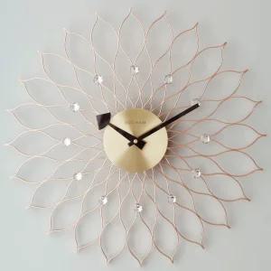 갤러리아 해바라기 벽시계-로즈골드 49cm 인테리어소품