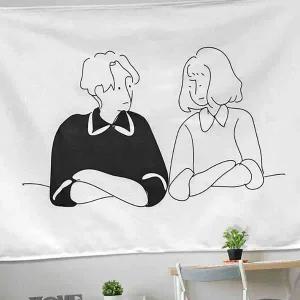 바라보기 어 포스터 대형 패브릭 L WEB2850