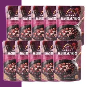 차오차이 트러플 고기 짜장 180g x10개 / 중식 소스 풍미 전자레인지 먹기 편한