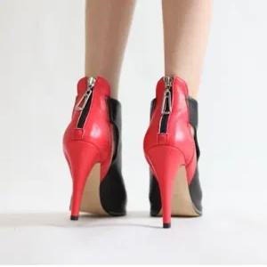 레드 블랙 부티토오픈 슈즈 [0375]