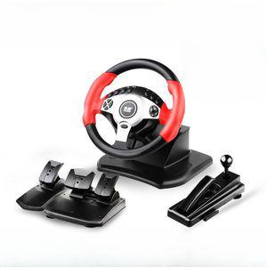 900도 레이싱 핸들 휠 게임 스티어링 시뮬레이션 자동차 pc 운전 콘솔 지원