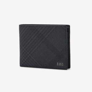 [닥스](센텀시티점)DBWA4F093BK [EDINBURGH PVC]블랙 체크 가죽 반지갑