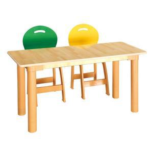 [마이모노샵] 유아용 유치원 집 놀이 학습 테이블 2인 사각 컬러 책상