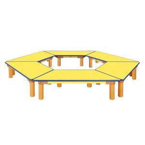 [마이모노샵] 유아 집 학습 놀이 교육 센터 열린 사다리꼴 책상 학습대